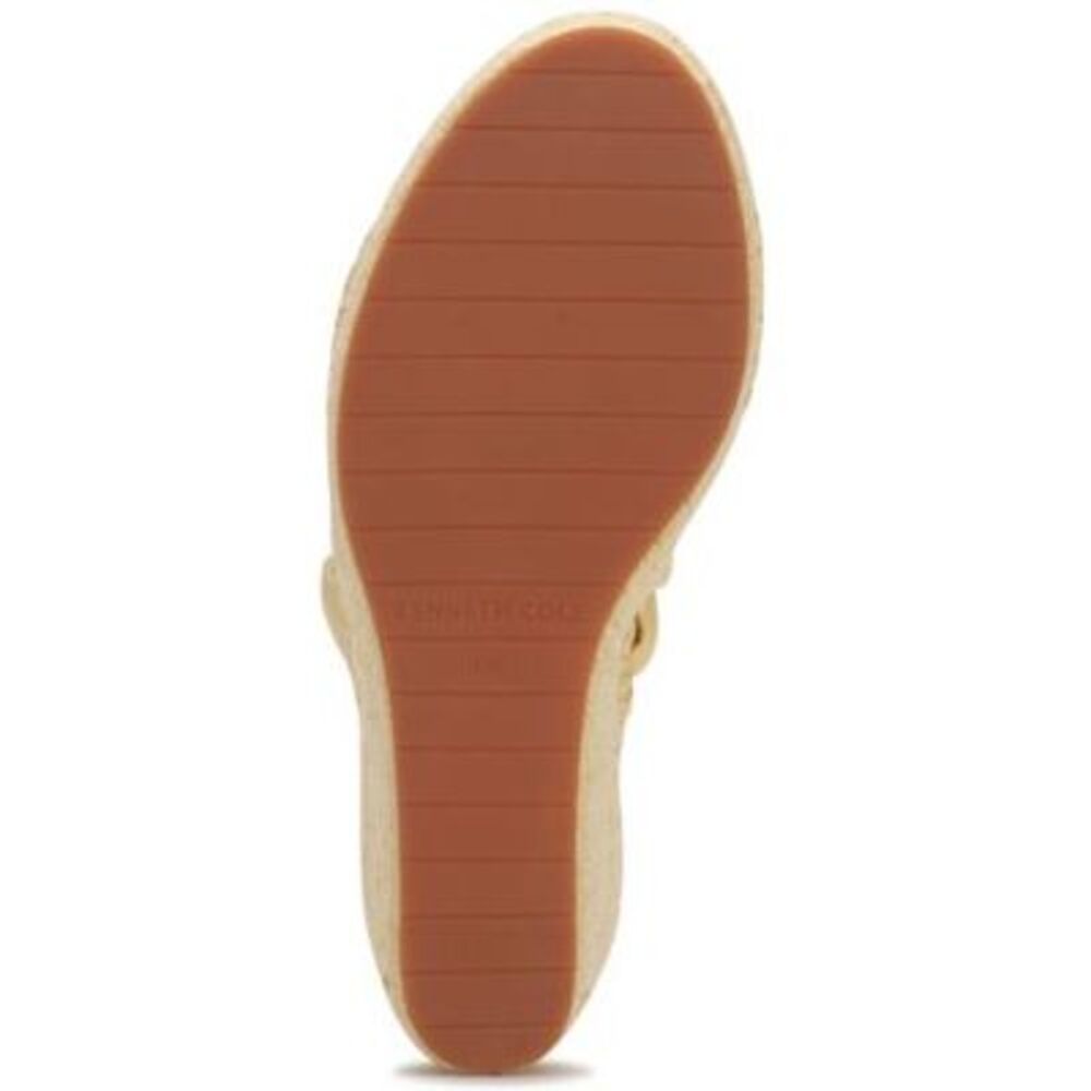 KENNETH COLE NEW YORK Womens Yellow 1-1/2" Platform Wedge Shoes 8 M - Picture 4 of 4